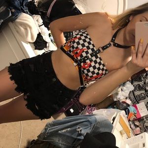 Checkered Flame Top 🔥